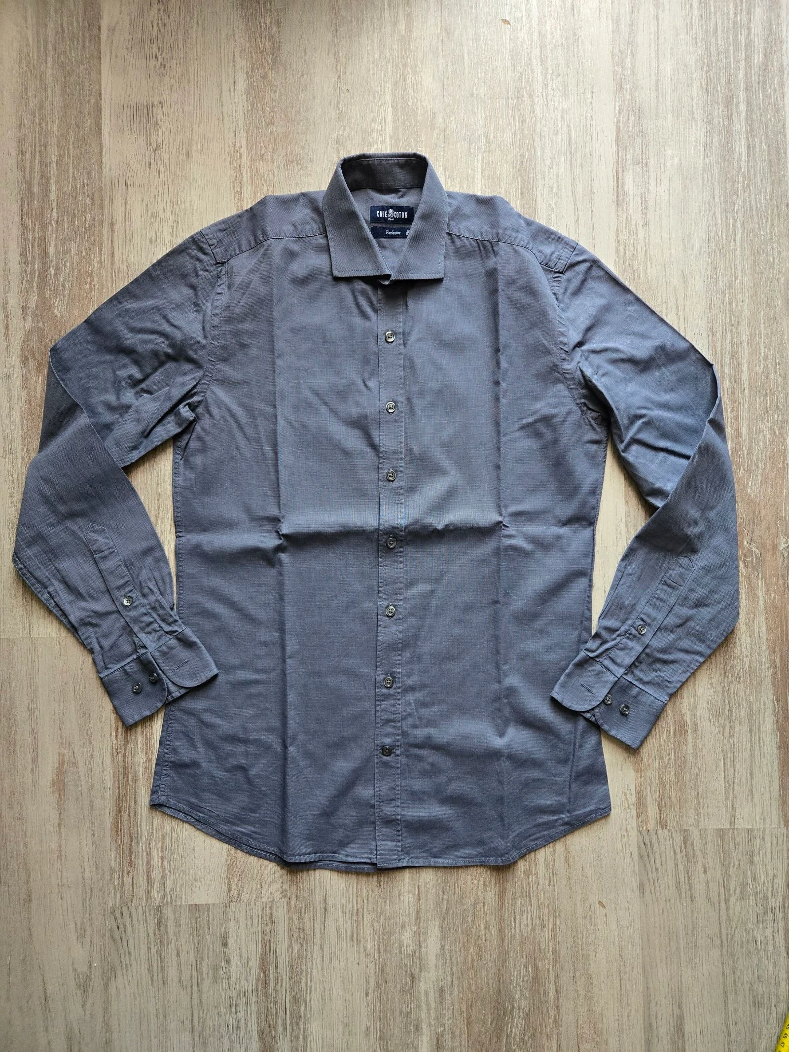 Camisa hombre gris Café Coton talla M – photo 2